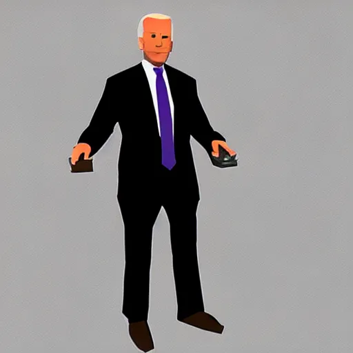 Prompt: Joe Biden Low Poly