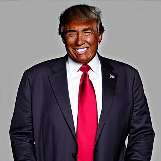 Image similar to a photo of the black version of donald trump.