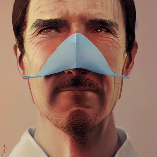 Prompt: portrait of character with his nose removed with his nose removed with his nose removed with his nose removed with his nose removed with his nose removed, by Greg rutkowski