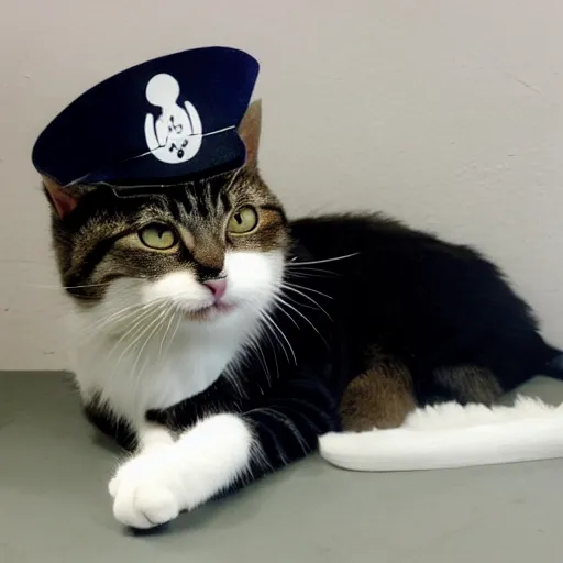 Image similar to cat in the uniform of navy