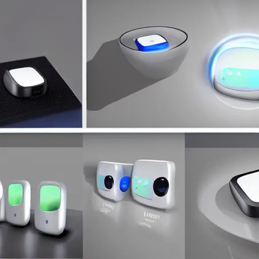 Image similar to Samsung SmartThings, concept art, designed by Samsung and Joongwon Jeong, studio ambient lighting