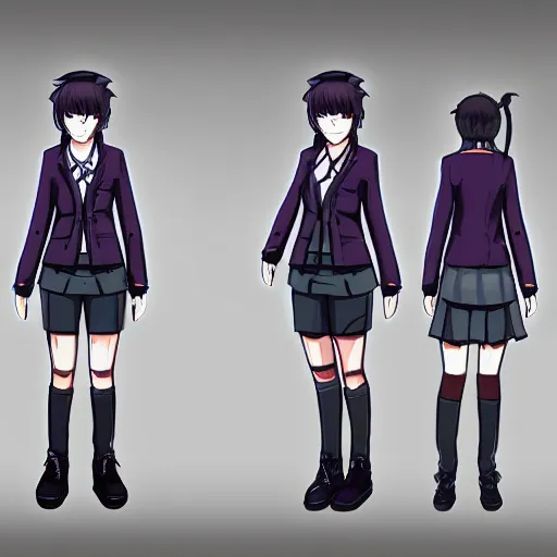 Prompt: concept art for a new danganronpa protagonist for a new danganronpa game, highly detailed