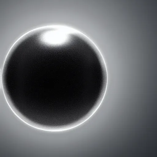 Prompt: a grey-black cube inside a translucent sphere, hovering over the ocean, ufo, 8k