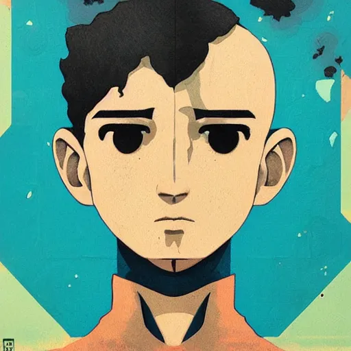 Prompt: Aang profile picture by Sachin Teng, asymmetrical, Organic Painting , Matte Painting, geometric shapes, hard edges, graffiti, street art:2 by Sachin Teng:4