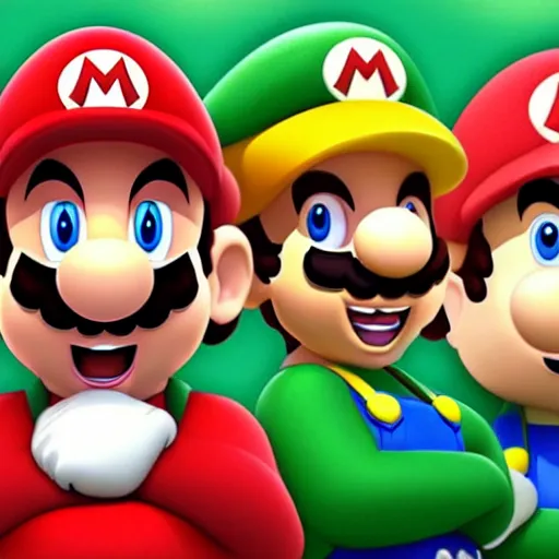 Image similar to realistic mario bros