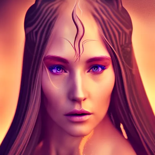portrait of a female elven wizard in flowing sensual | Stable Diffusion ...