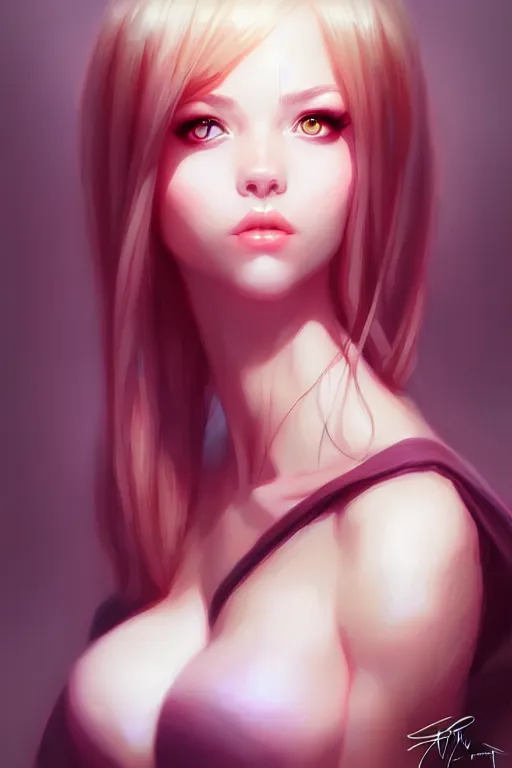 Prompt: rabbitgirl portrait by Artgerm and WLOP