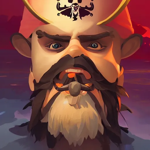 Image similar to painting jack the pirate on sea of thieves game avatar hero smooth face median photoshop filter cutout vector behance hd by jesper ejsing, by rhads, makoto shinkai and lois van baarle, ilya kuvshinov, rossdraws, illustration, art by ilya kuvshinov and gustav klimt