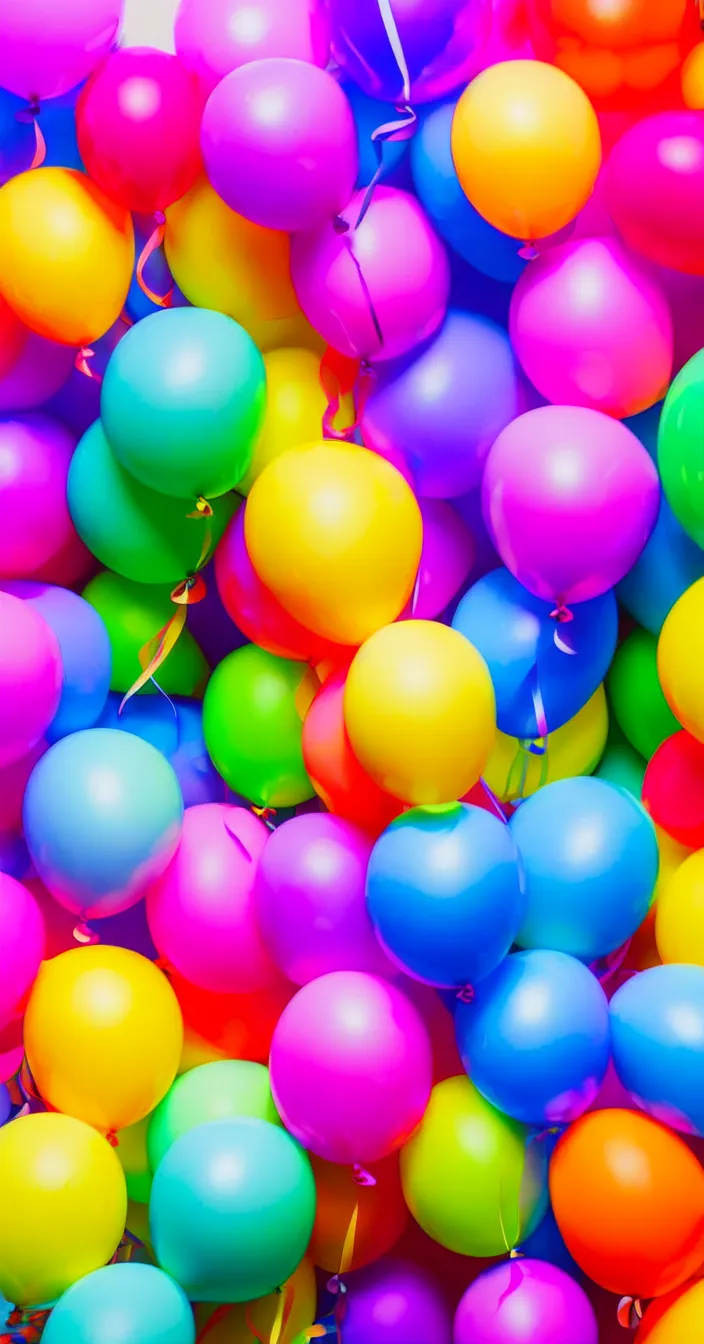 Prompt: highly detailed realistic photo of colorful balloons, very sharp focus, award winning masterpiece photography, hyper realistic, concept art, 8 k detail post - processing