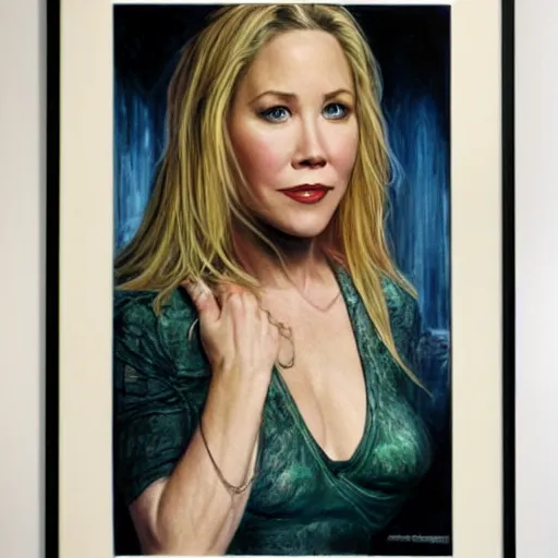 Prompt: Christina Applegate, by Mark Brooks, by Donato Giancola, by Olivia De Berardinis, by Fiona Stephenson