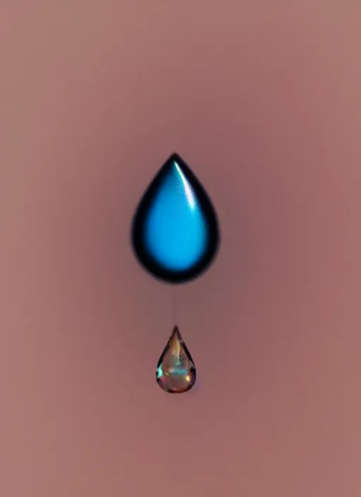 Image similar to portrait of a stunningly beautiful water drop, pixel perfect