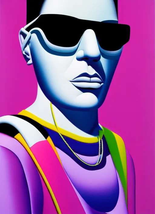 Image similar to balenciaga shades ad by shusei nagaoka, kaws, david rudnick, airbrush on canvas, pastell colours, cell shaded, 8 k