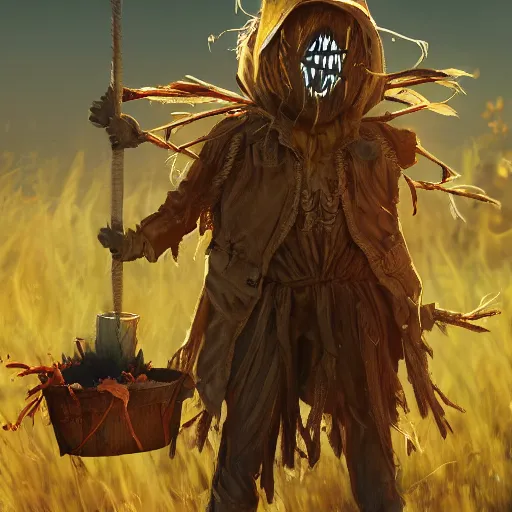 Prompt: scarecrow hunt, artstation