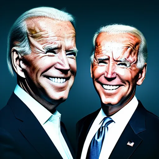 Image similar to donald trump and joe biden combined, headshot photo