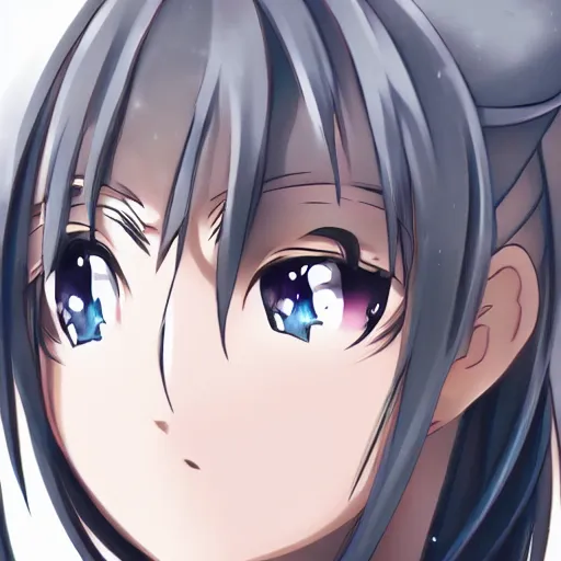 HD wallpaper: anime, blue, eyes, face, glance, hair, light, vocaloid, close- up | Wallpaper Flare