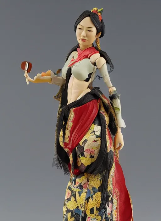 Prompt: an action figure of a beautiful asian girl by Isobelle Pascha