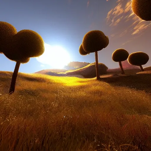 Prompt: “unreal engine sheep golden light”