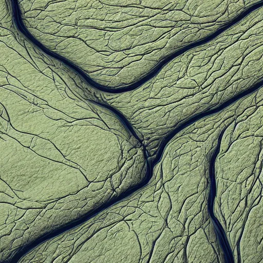 Image similar to landscape of veins as rivers under the human skin, truly biological picture, 4k. hyper detailed, hyper realistic, fleshy,