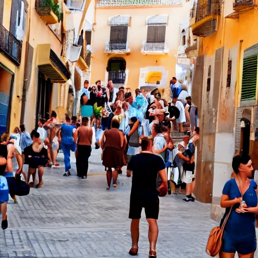 Image similar to malaga city full of drunk people