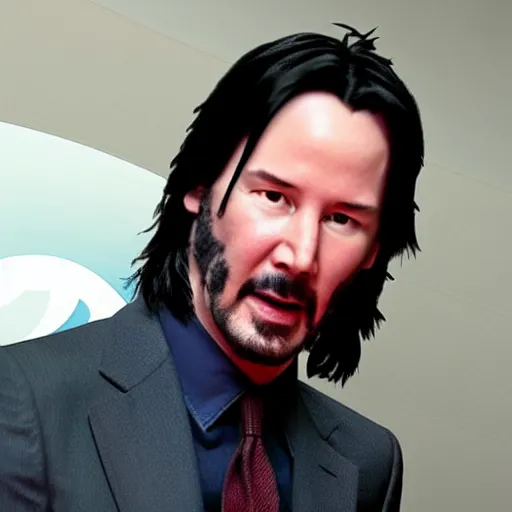 Image similar to Keanu reeves as a Pixar character