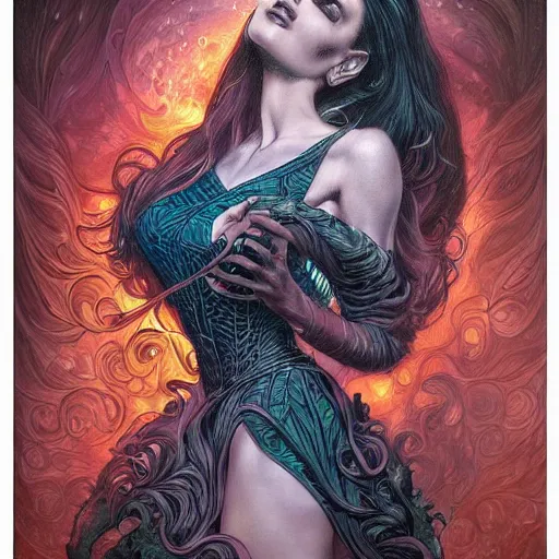 Image similar to a portrait in the style of anna dittmann and donato giancola and virgil finlay.