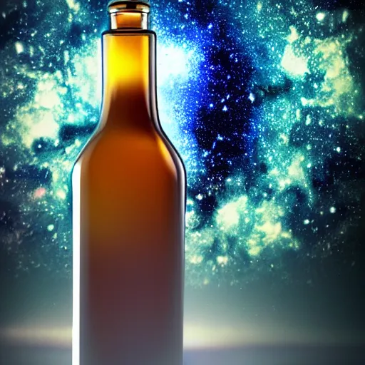 Image similar to a galaxy inside a bottle