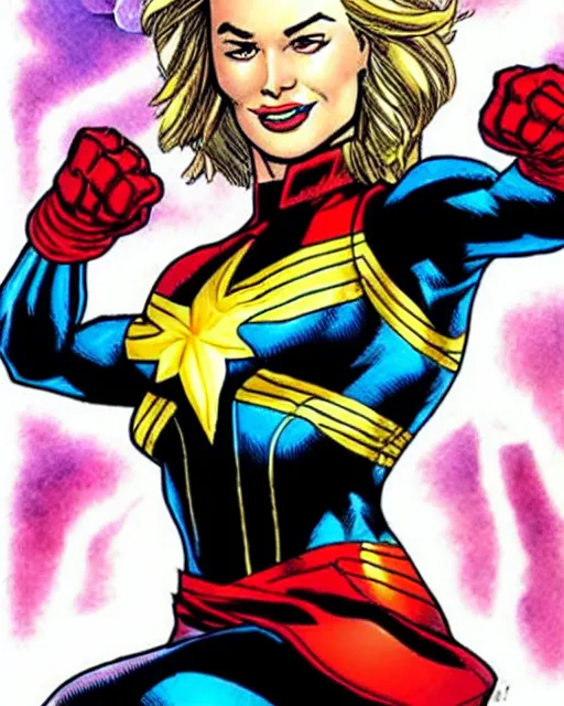 Image similar to Captain Marvel drawn by Jim Lee