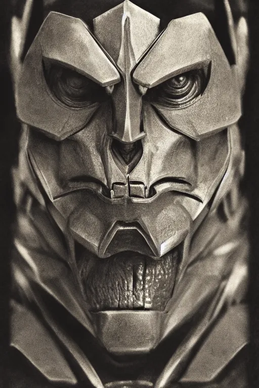 Prompt: beast man from masters of the universe, portrait, full body, symmetrical features, silver iodide, 1 8 8 0 photograph, sepia tone, aged paper, sergio leone, master prime lenses, cinematic
