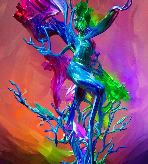 Prompt: vibrant concept art painting of a shattered rainbow glass statue with it's shards branching out, fantasy artwork, award winning, hyper detailed, very very very very very very very very very very very very very very very very very beautiful, studio lighting, artstation