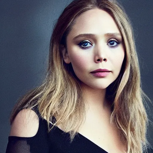 Image similar to elizabeth olsen mixed with jennifer lawrence