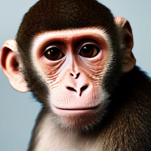 Image similar to photographic portrait of an astronaut monkey