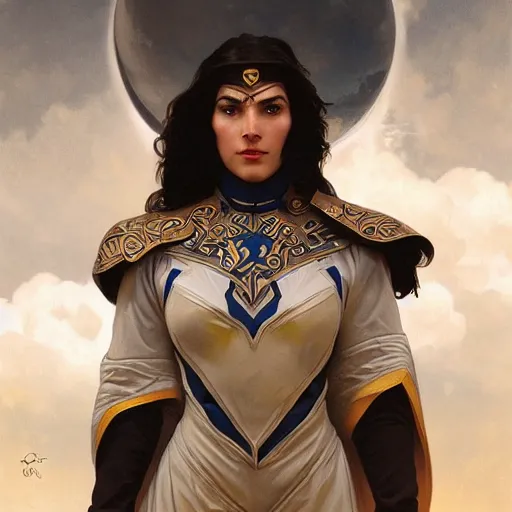 Image similar to klingon, clouds, stern, intricate, elegant, highly detailed, digital painting, artstation, concept art, smooth, sharp focus, illustration, art by artgerm and greg rutkowski and alphonse mucha and william - adolphe bouguereau