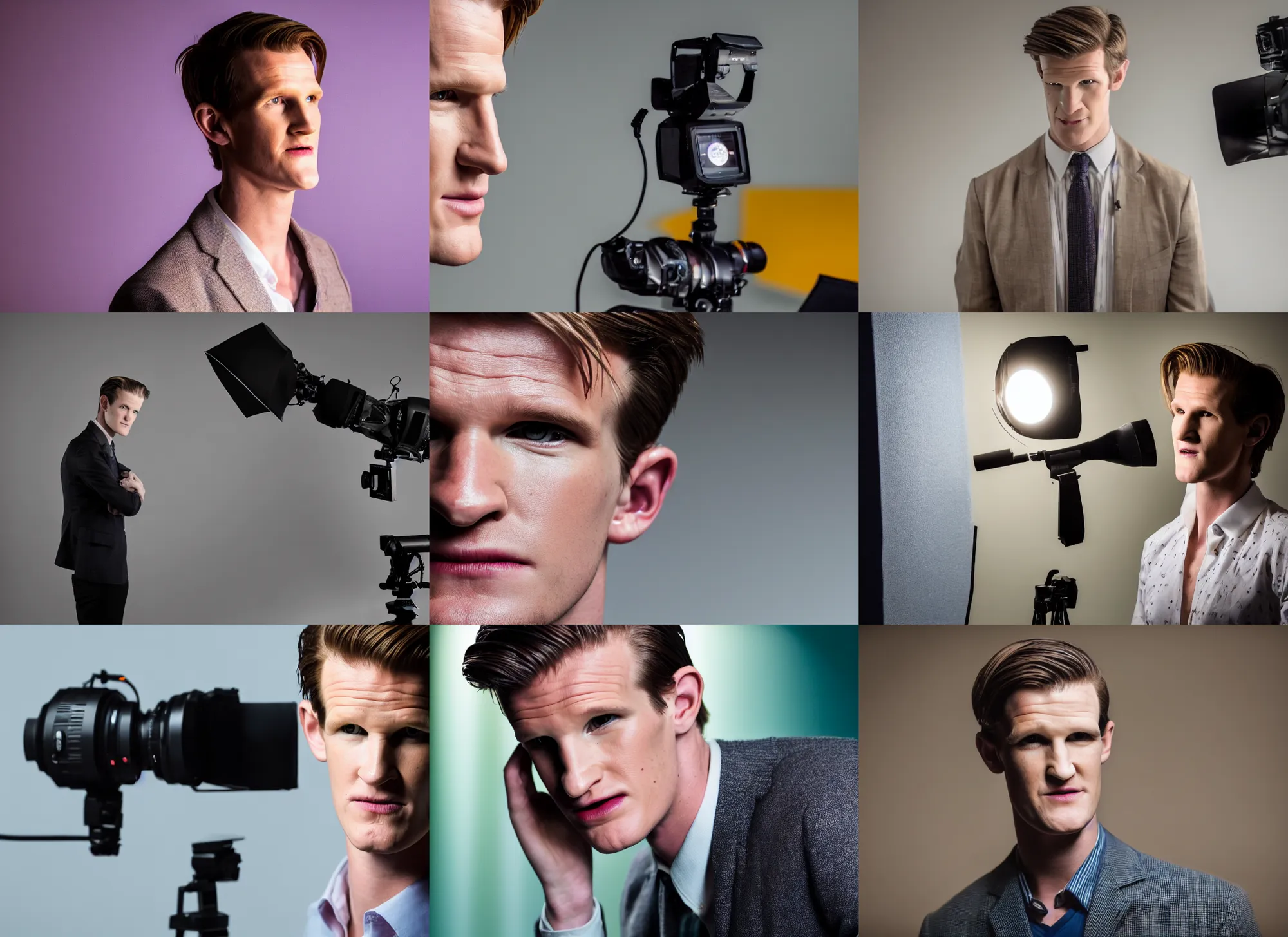 Prompt: photo still of matt smith casting call, 8 k, studio lighting bright ambient lighting key light, 8 5 mm f 1. 8