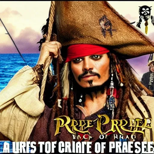 Image similar to pepe pirates of caribbean sea