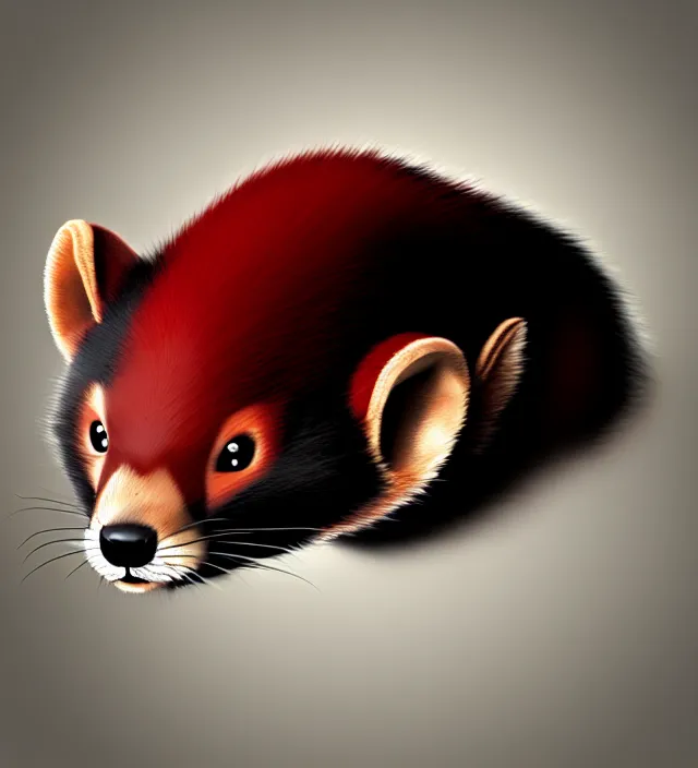 Image similar to furry - male - red - black - weasel - detective - fursona, ray tracing, photorealistic, trending on weasyl