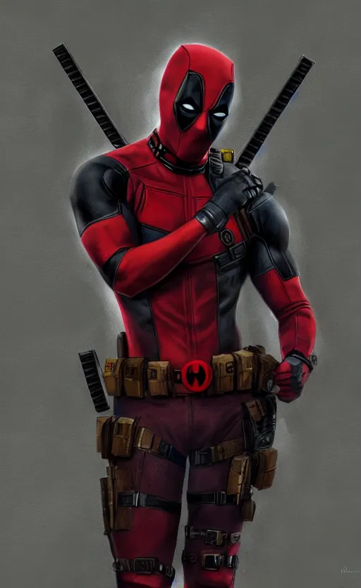 Image similar to deadpool as batman, dynamic lighting, photorealistic fantasy concept art, trending on art station, stunning visuals, terrifying, creative, cinematic