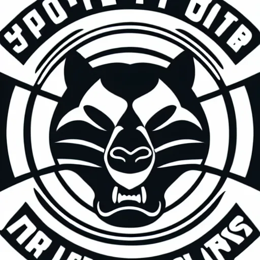 Prompt: sports logo detailed vector panther