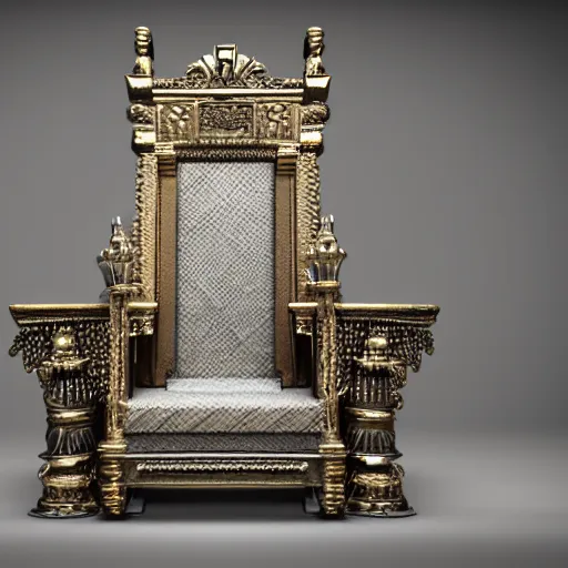 Prompt: a throne made of money, octane render, highly detailed, unreal engine 5, 4 k