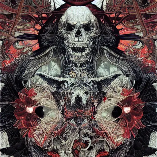 Image similar to 🏴🏴☠🤬, symmetrical, intense, detailed, by bambang nurdianshyah, garis edelweiss, roby dwi antono and dan mumford, ayami kojima, takato yamamoto, barclay shaw, norman rockwel, karol bak, yukito kishiro