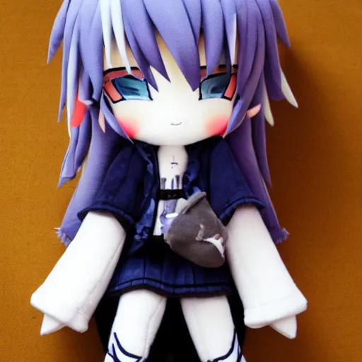 Prompt: cute fumo plush of columbine