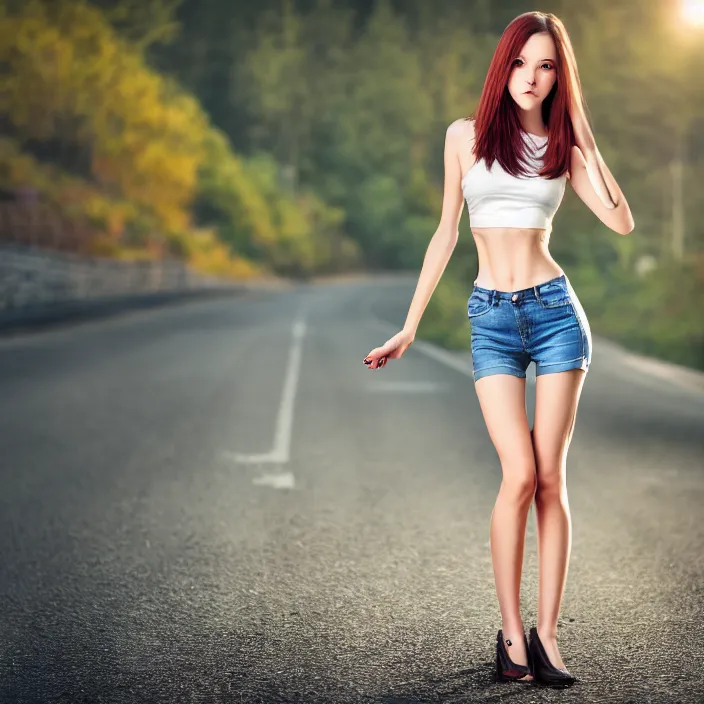Slim Young Woman Small Image & Photo (Free Trial)