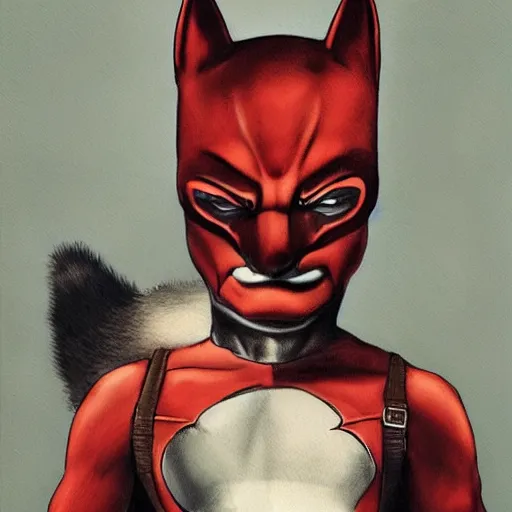 Prompt: catman on a highway, cat head, superhero body, rob liefeld, photorealism,