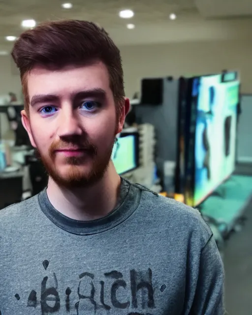 Prompt: twitch streamer aidan ross. highly detailed felt. hyper real photo. 4 k.