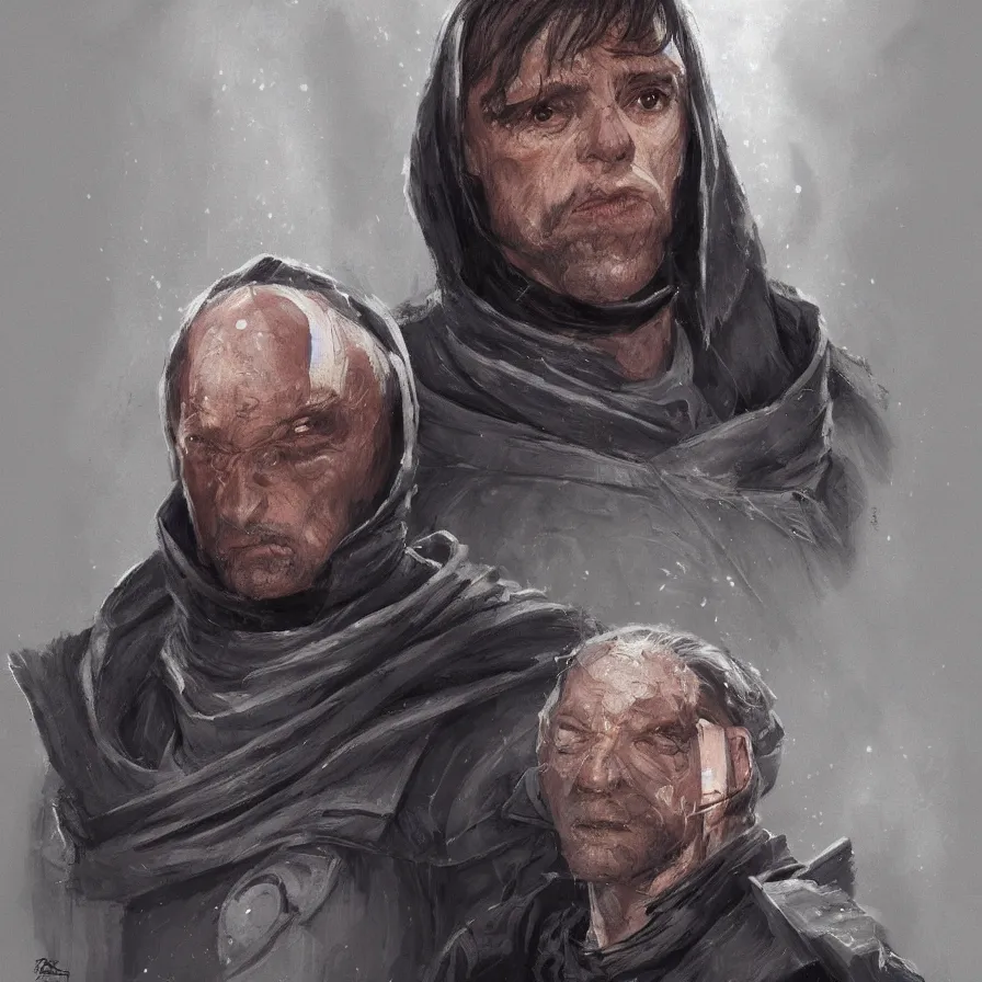 Prompt: portrait of pierre emmanuel saubade by greg aenaluck, jedi knight, he is 4 0 years old, star wars expanded universe, highly detailed portrait, digital painting, artstation, concept art, smooth, sharp foccus ilustration, artstation hq