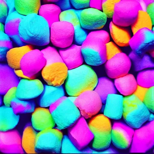 Image similar to “psychedelic marshmallow heaven”