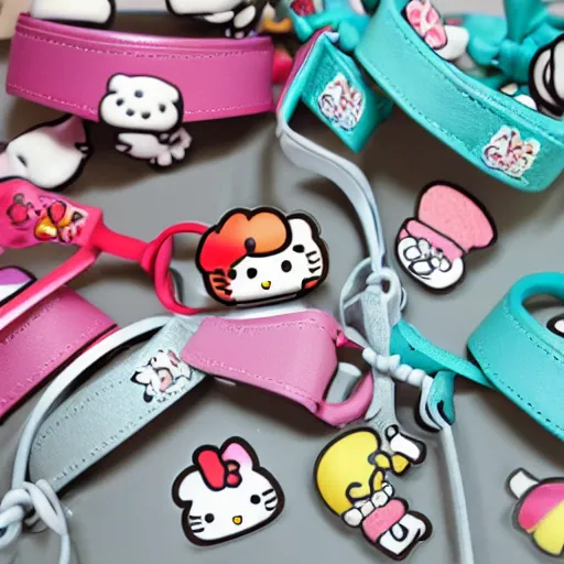 Prompt: photo of sanrio handcuffs