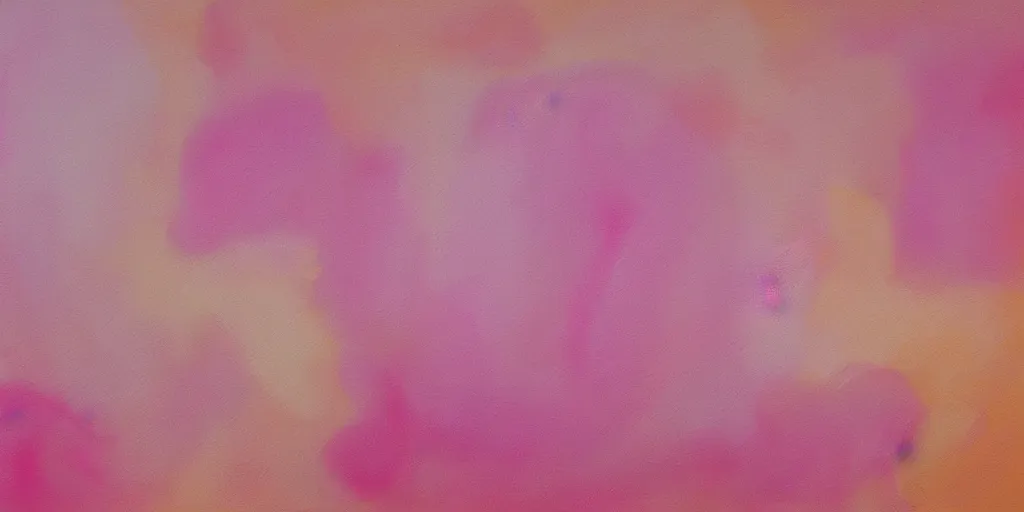 Prompt: an abstract painting of blush pastel blobs with smooth color transitions