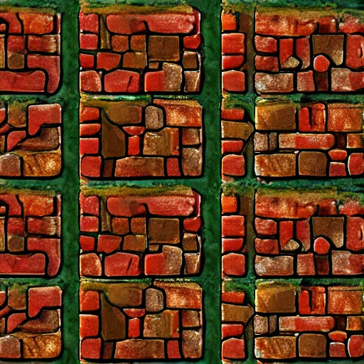 Image similar to dungeon bricks texture hand painted with perfect details, symmetry, digital art