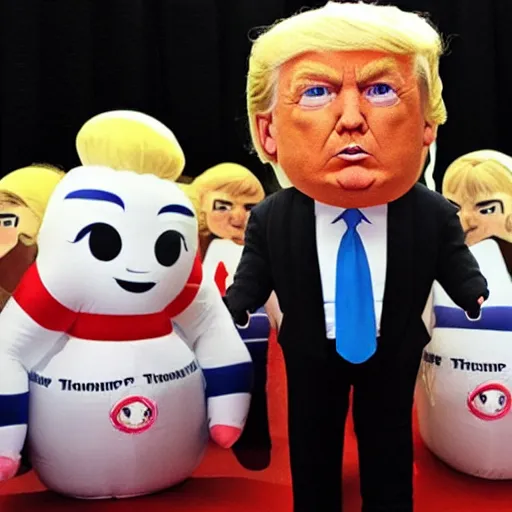 Image similar to donald trump as an inflatable doll!