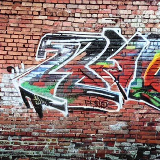 Prompt: bonk written in graffiti style on a brick wall
